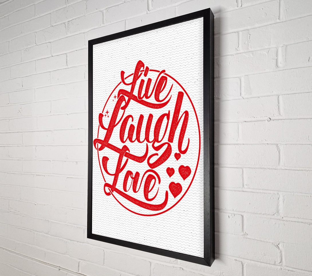  A Canvas Print of Live Laugh Love 1 Canvas Art