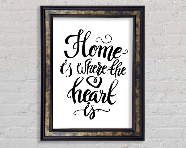 Home Is Where The Heart Is Framed Print