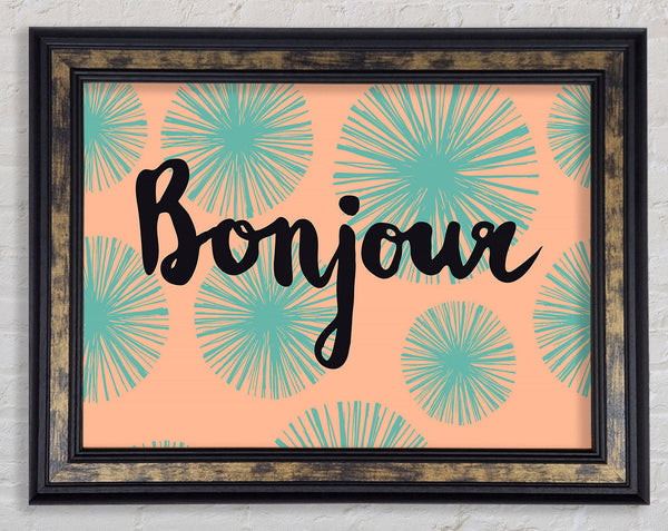 Bonjour 1 Framed Print