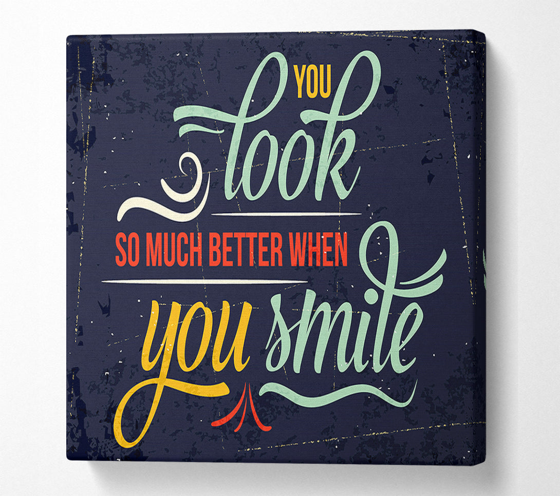  A Canvas Print of You Look So Much Better When 1 Canvas Wall Art