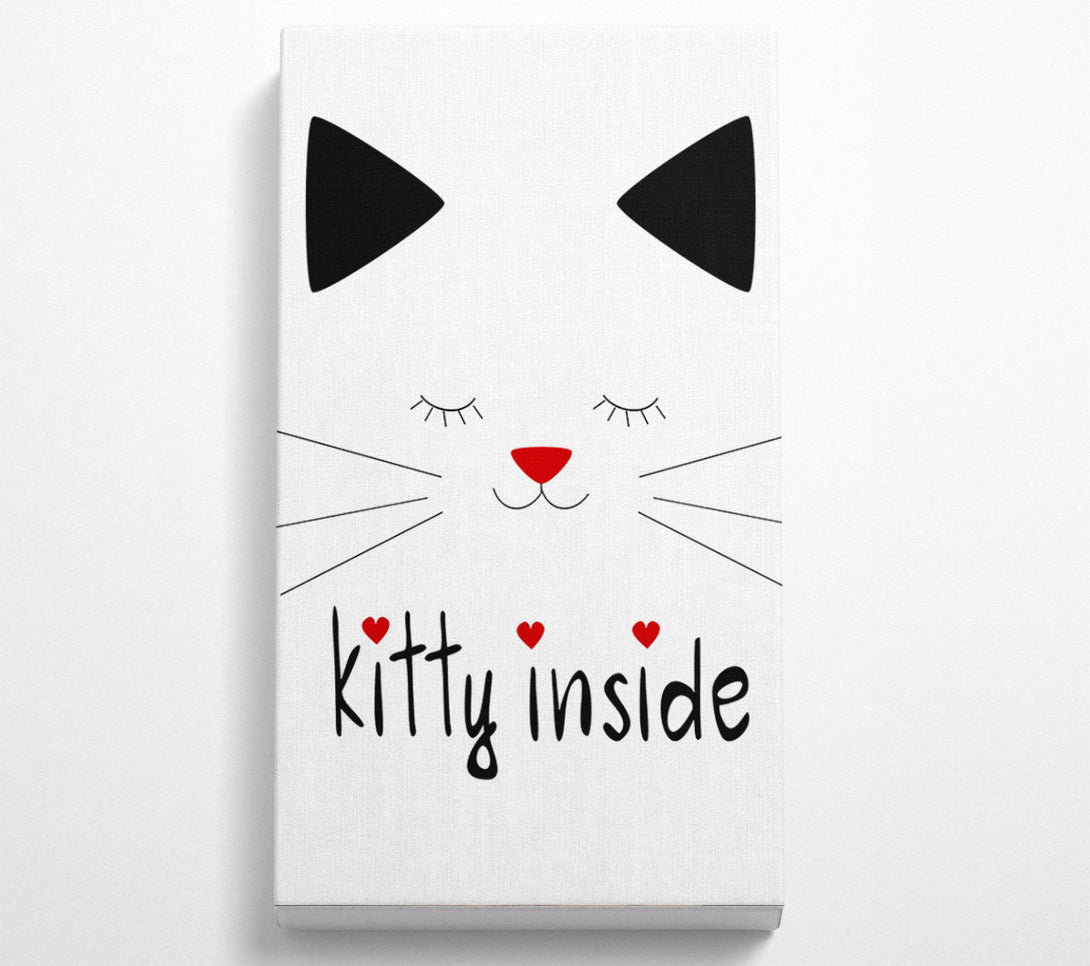  A Canvas Print of Kitty Inside Canvas Wall Art