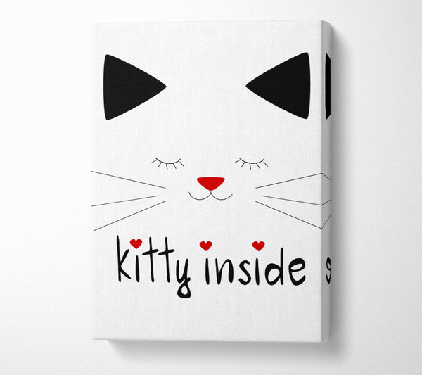  A Canvas Print of Kitty Inside Canvas Wall Art