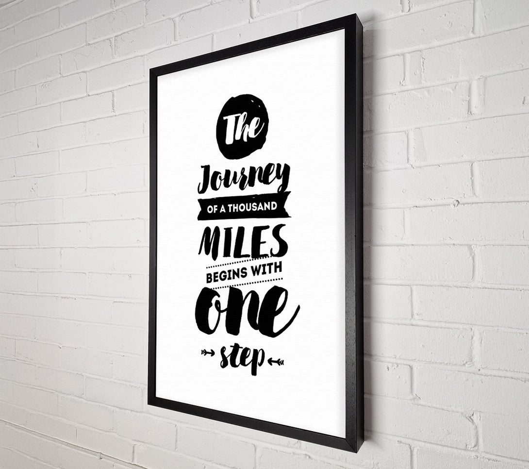  A Canvas Print of The Journey Of A Thousand Miles Canvas Print