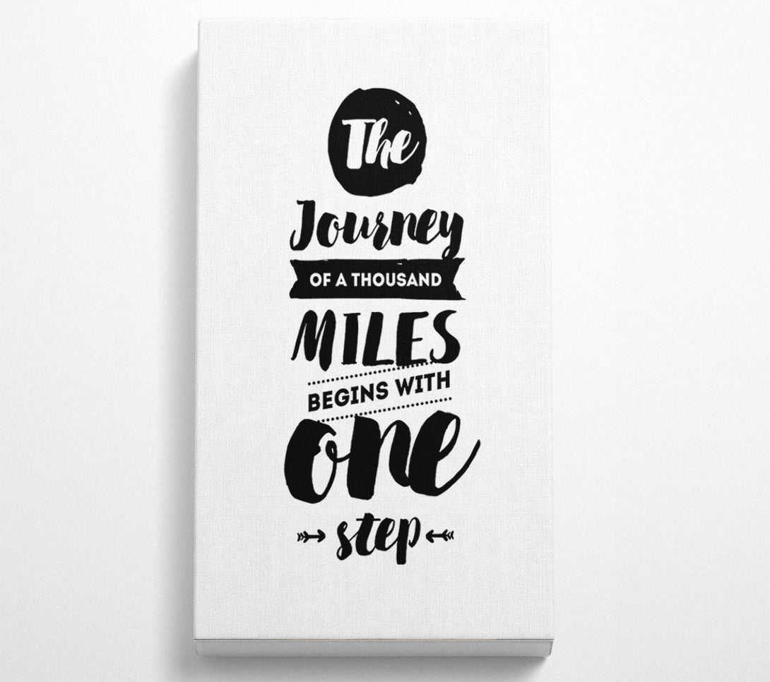  A Canvas Print of The Journey Of A Thousand Miles Canvas Print