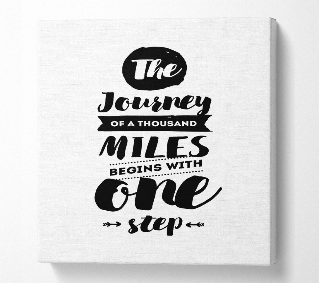  A Canvas Print of The Journey Of A Thousand Miles Canvas Print