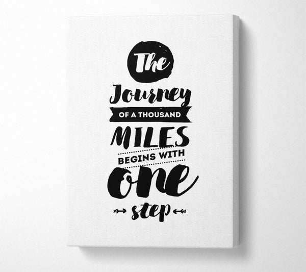  A Canvas Print of The Journey Of A Thousand Miles Canvas Print