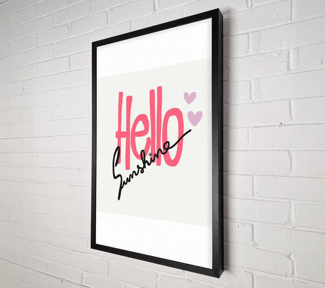  A Canvas Print of Hello Sunshine 1 Canvas Art