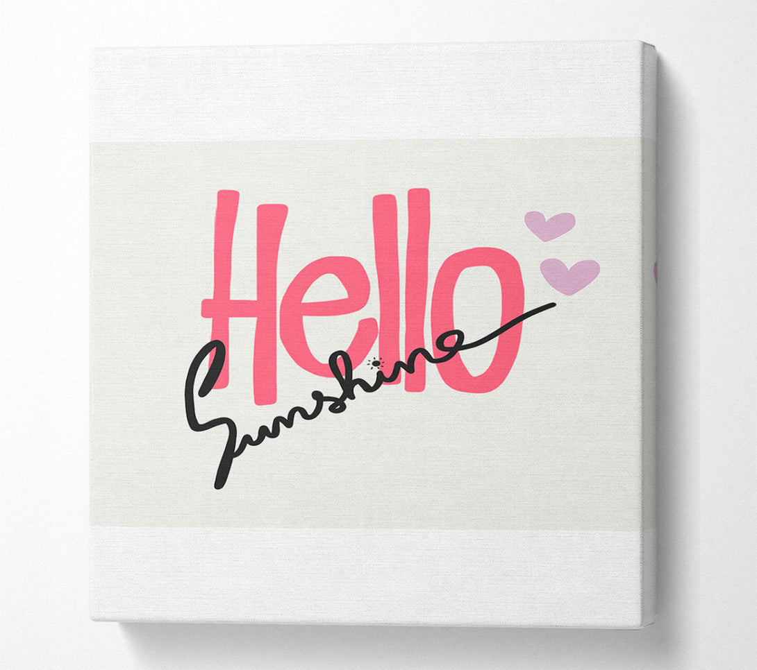  A Canvas Print of Hello Sunshine 1 Canvas Art