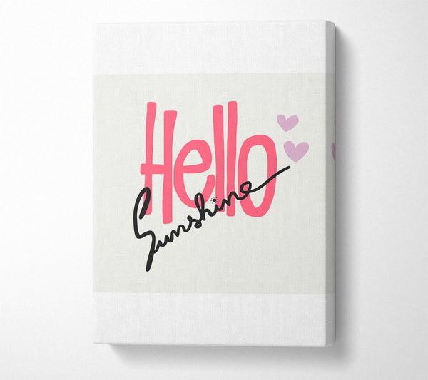 A Canvas Print of Hello Sunshine 1 Canvas Art