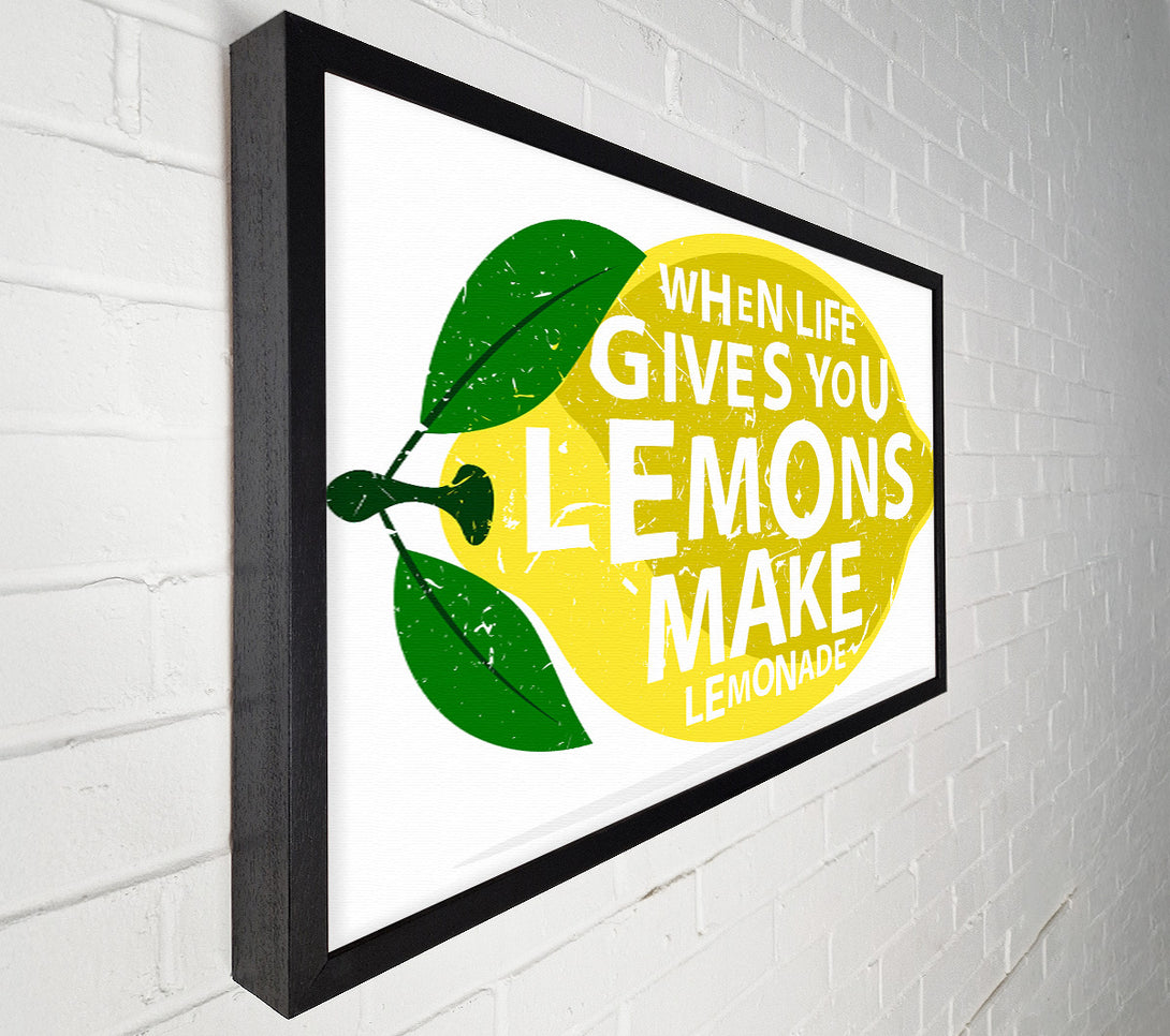  A Canvas Print of When Life Gives You Lemons 1 Canvas Wall Art