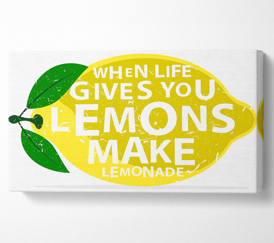  A Canvas Print of When Life Gives You Lemons 1 Canvas Wall Art