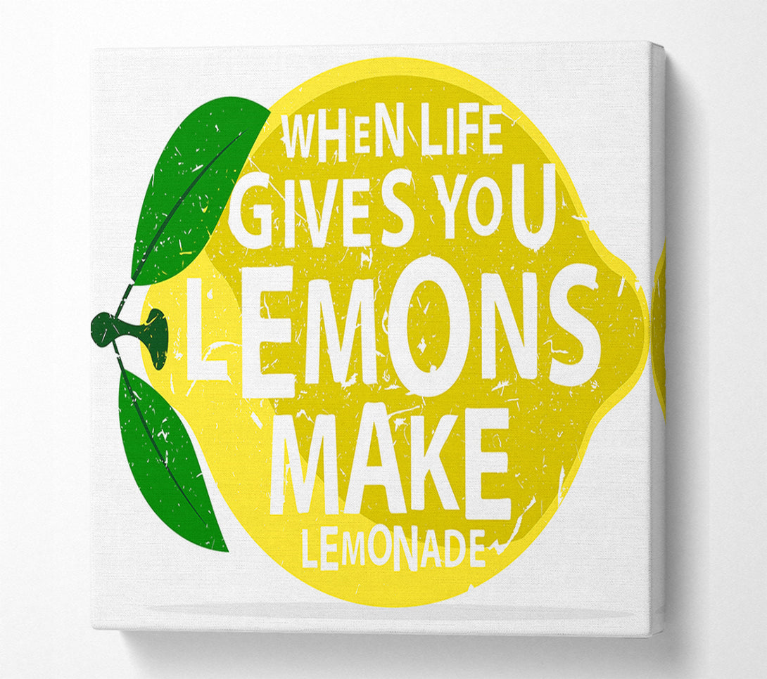  A Canvas Print of When Life Gives You Lemons 1 Canvas Wall Art