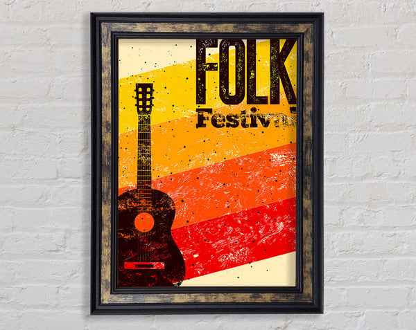 Folk Festival Framed Print