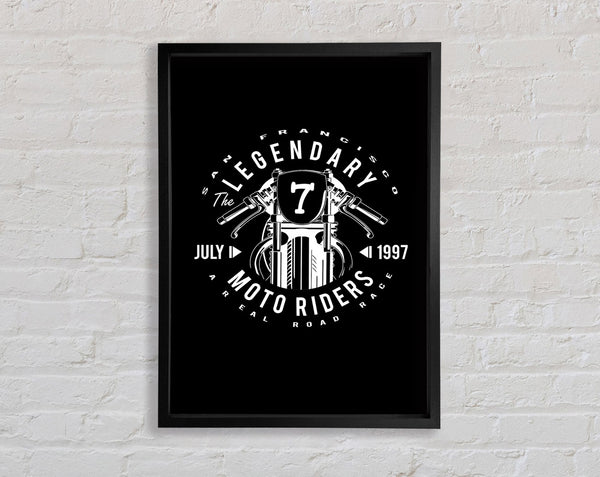 San Francisco Moto Riders Framed Print