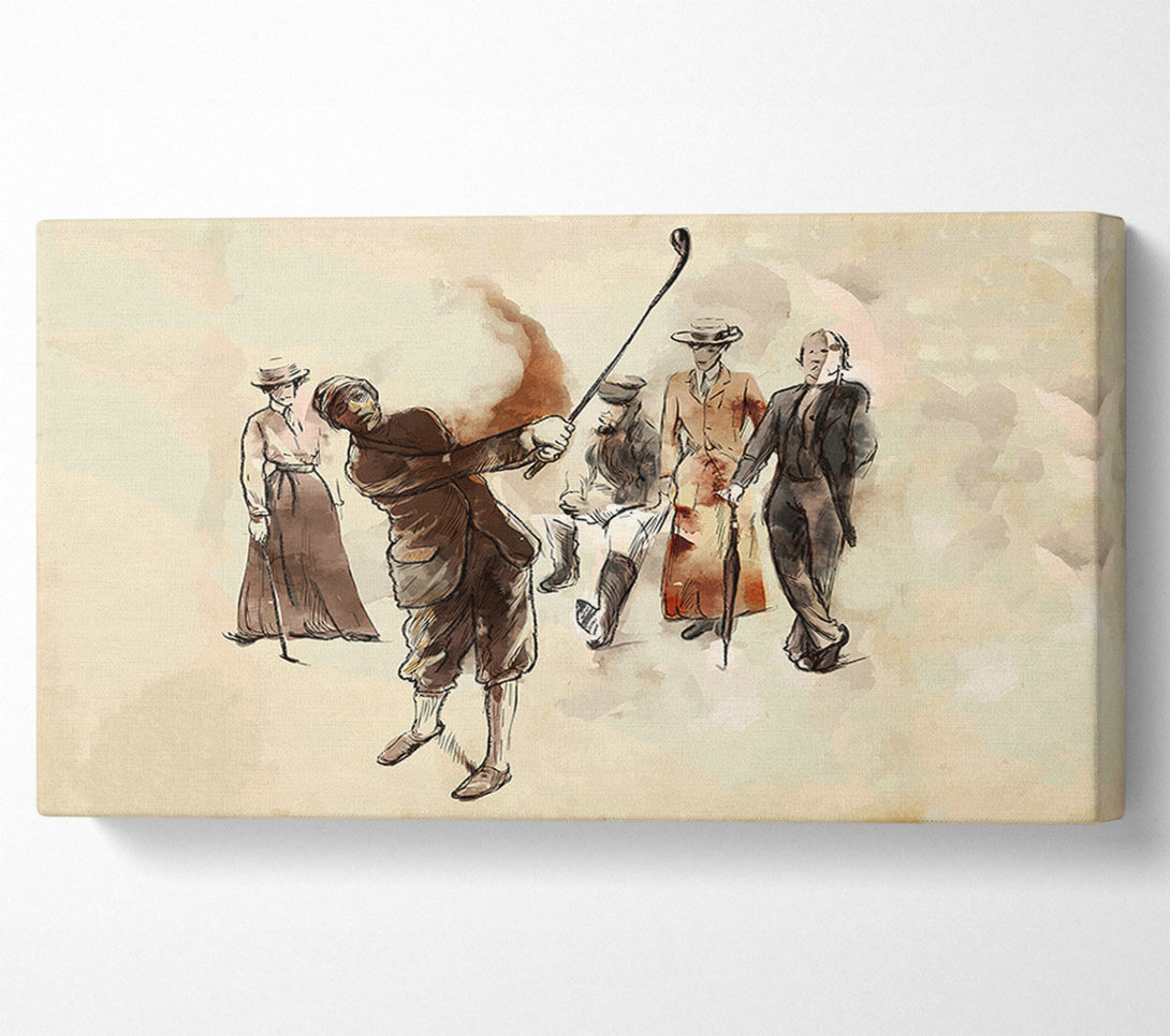  A Canvas Print of When Golf Began Canvas Wall Art