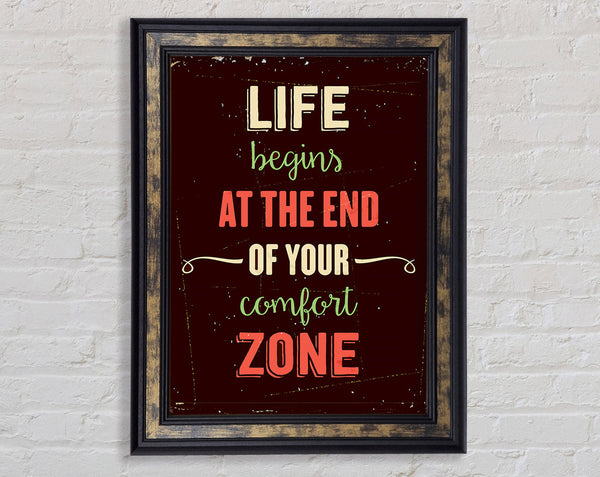 Life Begins Framed Print