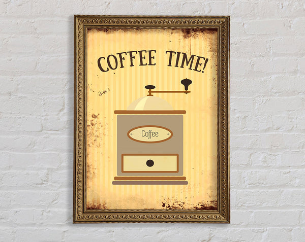 Coffee Time Grinder Framed Print