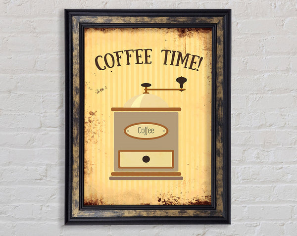 Coffee Time Grinder Framed Print