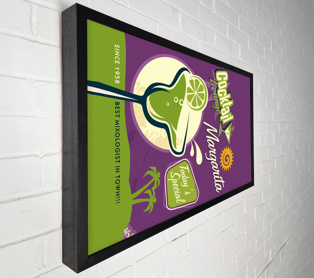  A Canvas Print of Margarita Cocktail Canvas Wall Art