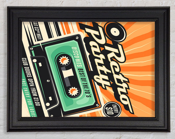 Disco Hits Best Of The 70's Framed Print
