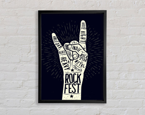 Rock Fest Framed Print
