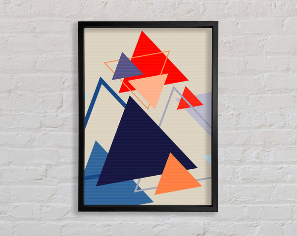 Triangle Clash Framed Print