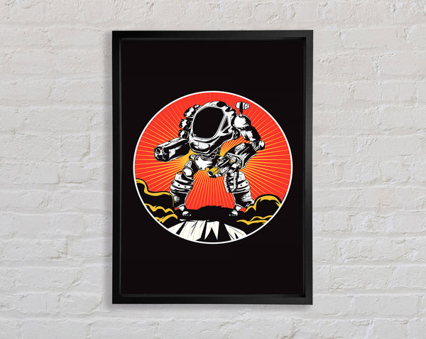 Robot Sun Framed Print