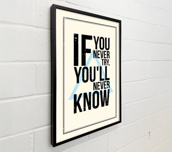 If You Never Try