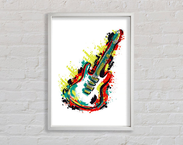 Guitar Vibrations Framed Print
