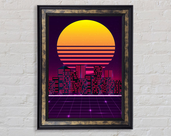 City Sun Framed Print