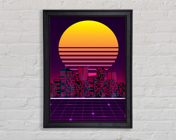 City Sun Framed Print