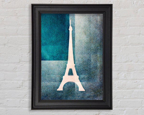 Eiffel Tower Blues Framed Print