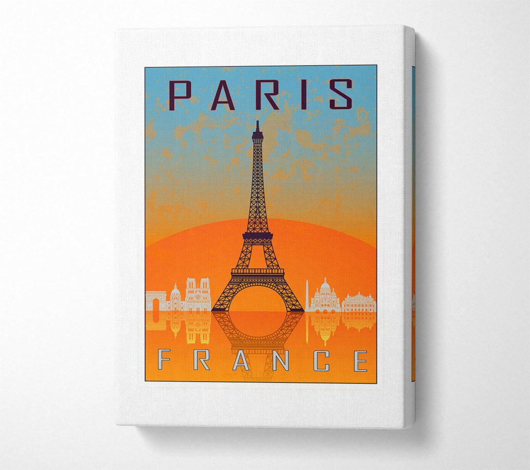  A Canvas Print of Paris France Canvas Wall Art