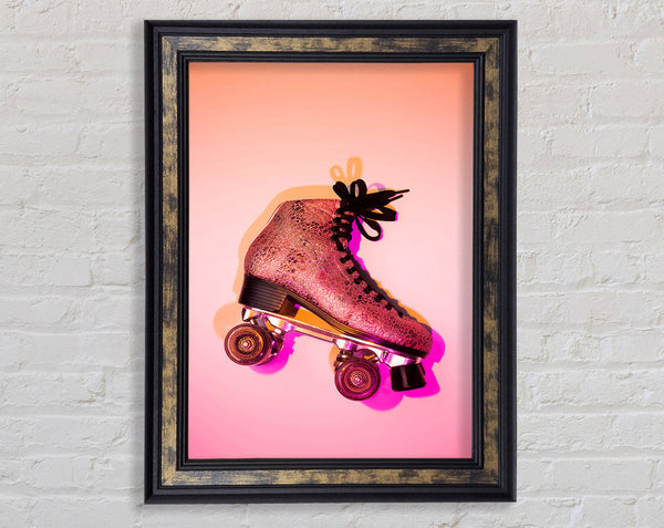 Retro Skates Framed Print