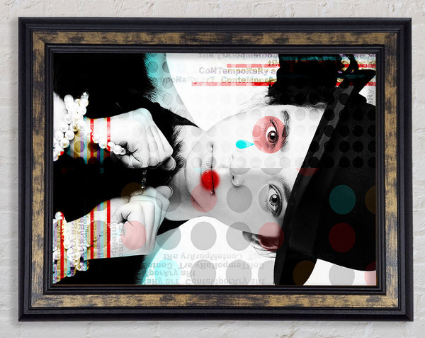 Woman Pop Art Framed Print