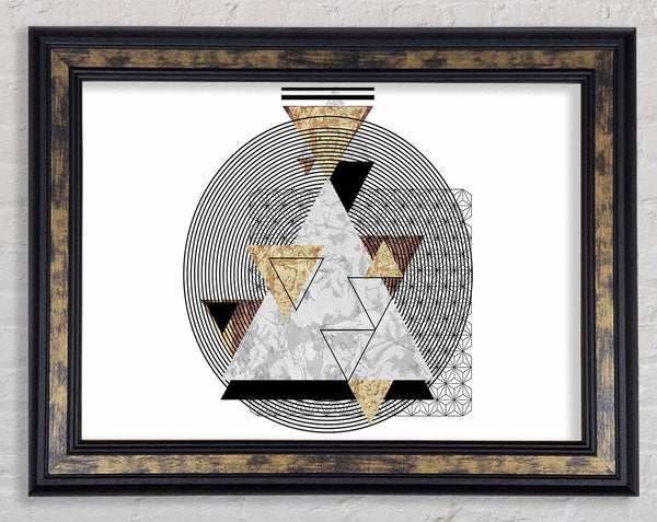 Pyramid Stack Framed Print