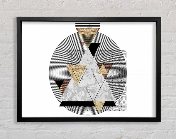 Pyramid Stack Framed Print