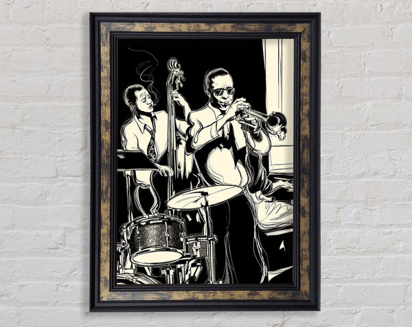 Blues Band Framed Print