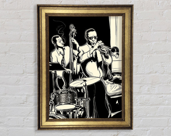 Blues Band Framed Print