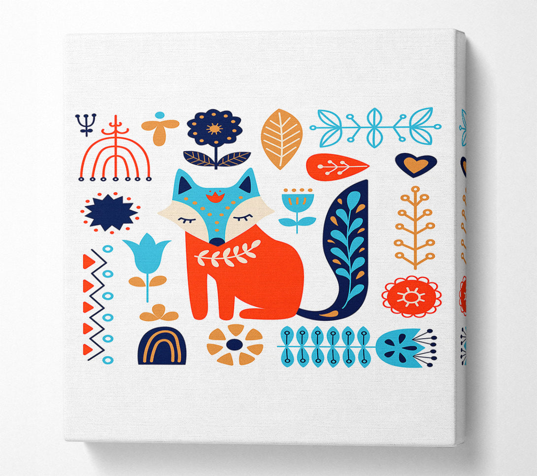  A Canvas Print of Foxy Garden Canvas Print