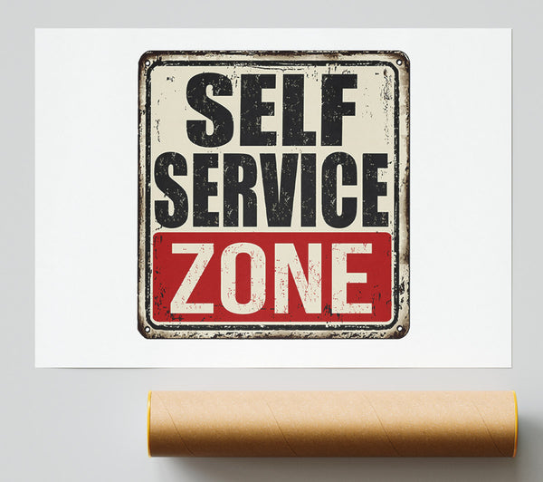 Self Service Zone Poster