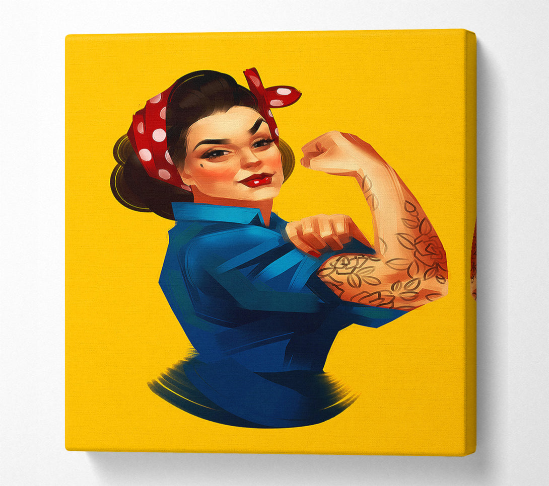  A Canvas Print of Woman You Can Do It Canvas Wall Art