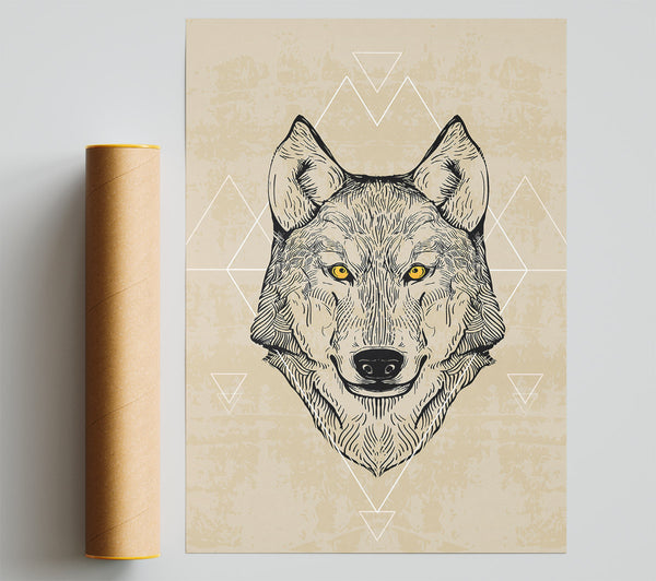 Wolf Head Giclee Print