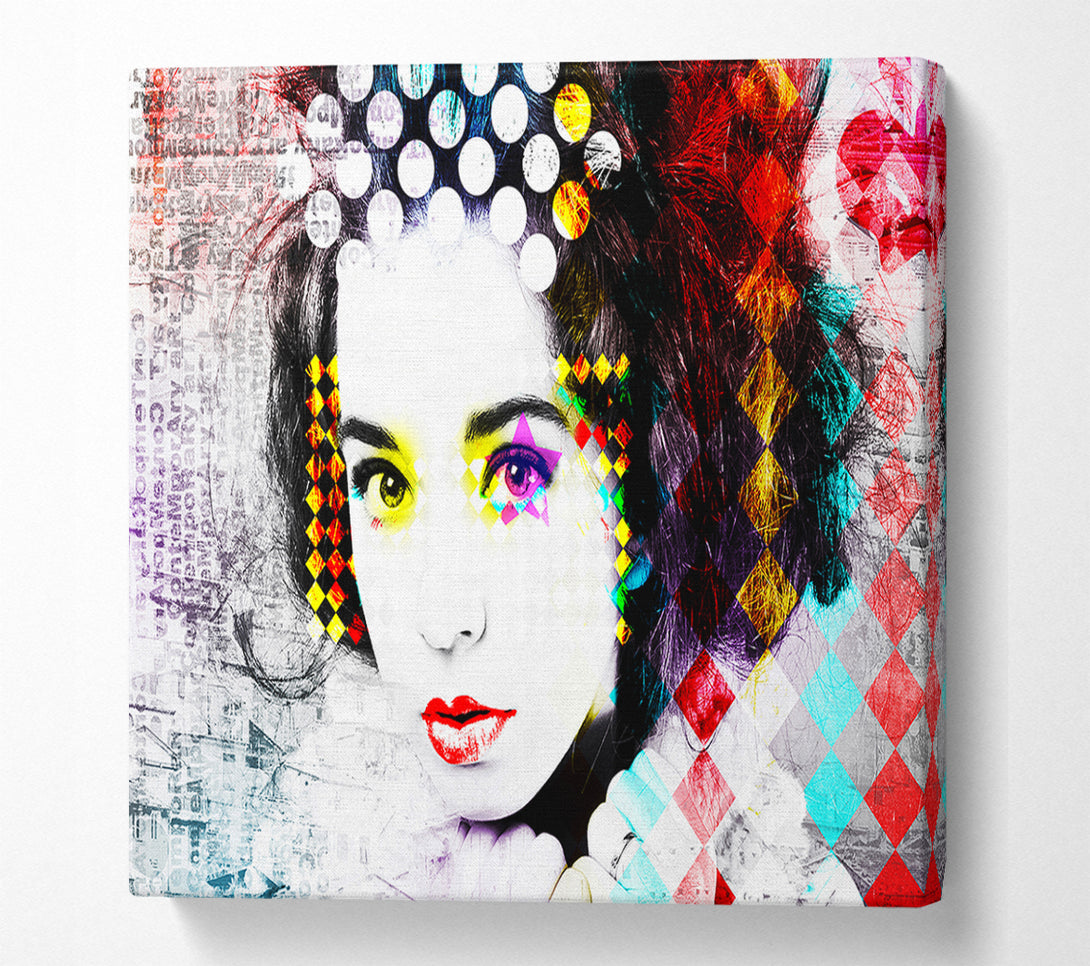  A Canvas Print of Rainbow Woman Canvas Wall Art