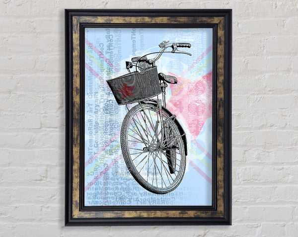 Red Star Bike Framed Print