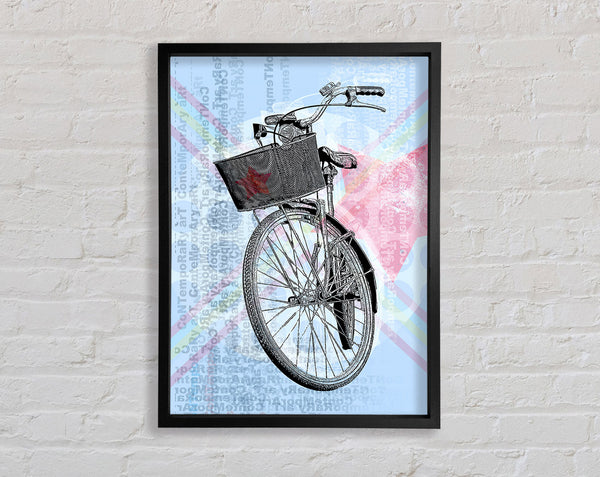 Red Star Bike Framed Print