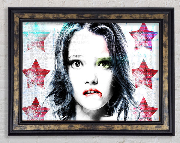 Star Girl Framed Print