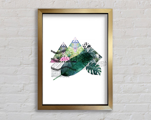Feather Mountains Framed Print