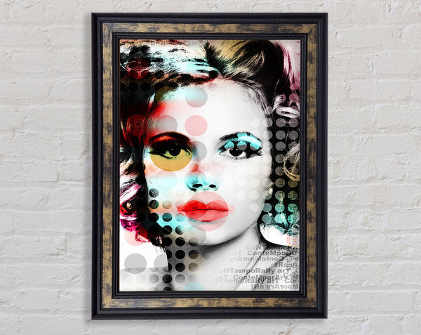 Pop Art Woman Framed Print