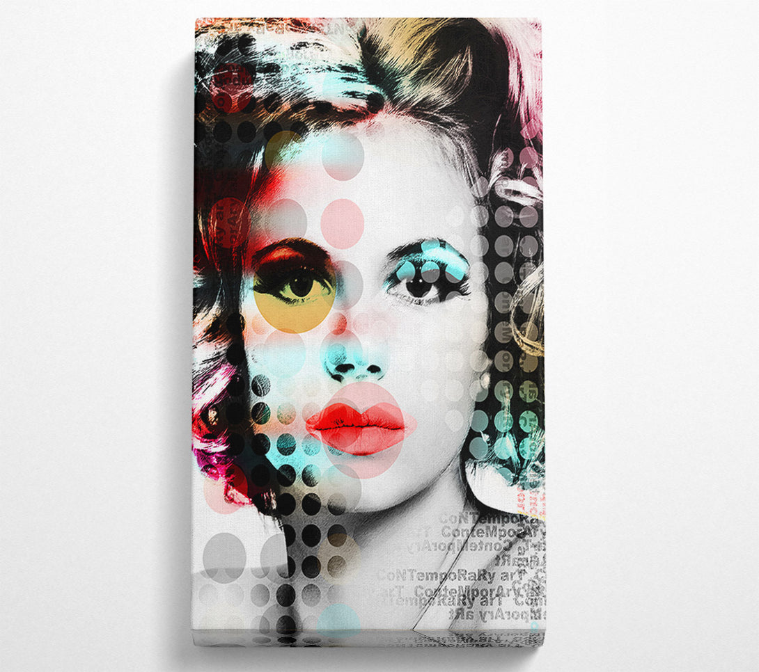  A Canvas Print of Pop Art Woman Canvas Print